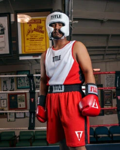 TITLE Boxing USA Boxing Competition Headgear - With Cheeks -ADIDAS || Nike Sales ACHXWH 4 1
