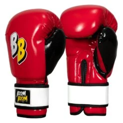 BOOM BOOM Boxing Silencer Youth Bag Gloves -ADIDAS || Nike Sales BBYBGS RD BK WH 002