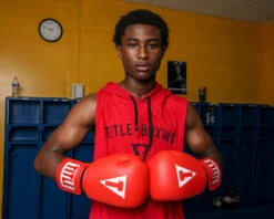 TITLE Classic Leather Elastic Training Gloves 2.0 -ADIDAS || Nike Sales CTSGV2RD 1