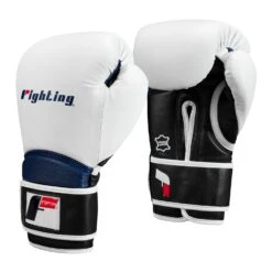 Fighting Ferocity Leather Training Gloves -ADIDAS || Nike Sales FTGTG WH BK BL 2