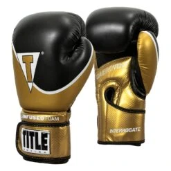 TITLE Boxing Infused Foam Interrogate Training Gloves 2.0 -ADIDAS || Nike Sales IFAITG2 GD BK 2