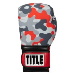 TITLE Boxing Infused Foam Camo Color Pop Bag Gloves -ADIDAS || Nike Sales IFSCPBG GR RD 3