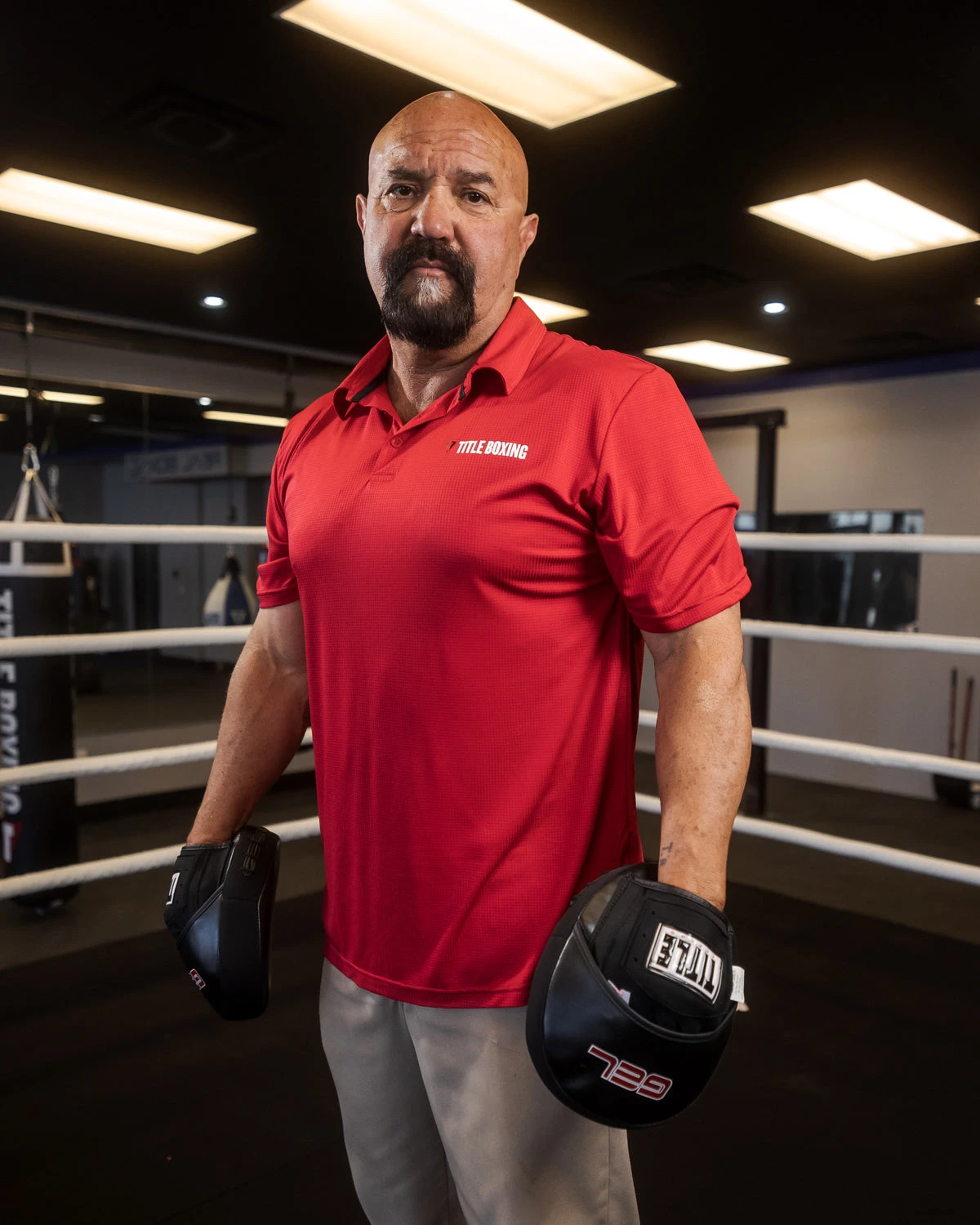 TITLE Boxing Poly Checker Polo 8 TITLE Boxing Poly Checker Polo - Image 8