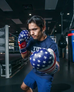 TITLE Boxing Liberty Bag Gloves -ADIDAS || Nike Sales LBTBGRDWHBL 3