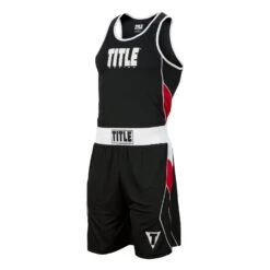 TITLE Boxing Aerovent Elite Amateur Set 8 -ADIDAS || Nike Sales TABS8 BK RD 1