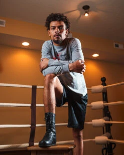 TITLE Boxing High-Top Leather Boxing Shoes -ADIDAS || Nike Sales TBS42BK 2