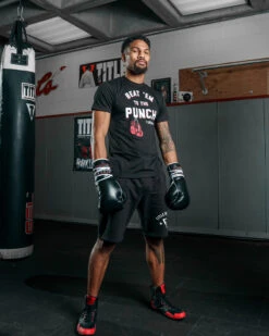 TITLE Boxing Beat Em To The Punch Tee -ADIDAS || Nike Sales TBTS204BK 1