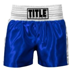 TITLE Boxing Professional Women’s Satin Striped Boxing Trunks 27 TITLE Boxing Professional Women’s Satin Striped Boxing Trunks -ADIDAS || Nike Sales TPBTW2 BL WH 2
