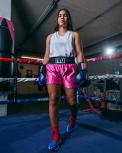 TITLE Boxing Professional Women’s Satin Striped Boxing Trunks 35 TITLE Boxing Professional Women’s Satin Striped Boxing Trunks -ADIDAS || Nike Sales TPBTW2PK 1