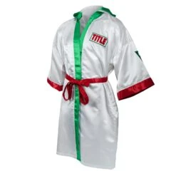 TITLE Boxing Pro Full Length Boxing Robe 21 TITLE Boxing Pro Full Length Boxing Robe -ADIDAS || Nike Sales TSRFL2 RD WH GN 03