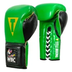 WBC By TITLE Boxing Sparring Gloves -ADIDAS || Nike Sales WBCSG GN BK 02
