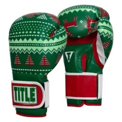 TITLE Boxing Limited Edition Deck The Halls Bag Gloves -ADIDAS || Nike Sales XMASBG GN 2