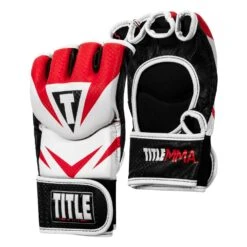 TITLE MMA Command Pro Fight Gloves -ADIDAS || Nike Sales XMCPFG RD WH 002
