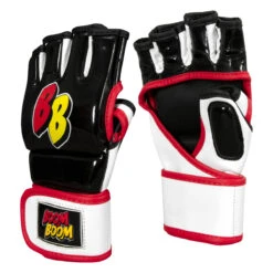 BOOM BOOM Boxing Bomber Youth MMA Gloves -ADIDAS || Nike Sales bbmmgy bk wh rd 02