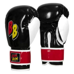 BOOM BOOM Boxing Silencer Youth Bag Gloves -ADIDAS || Nike Sales bbybgs bk wh rd 02