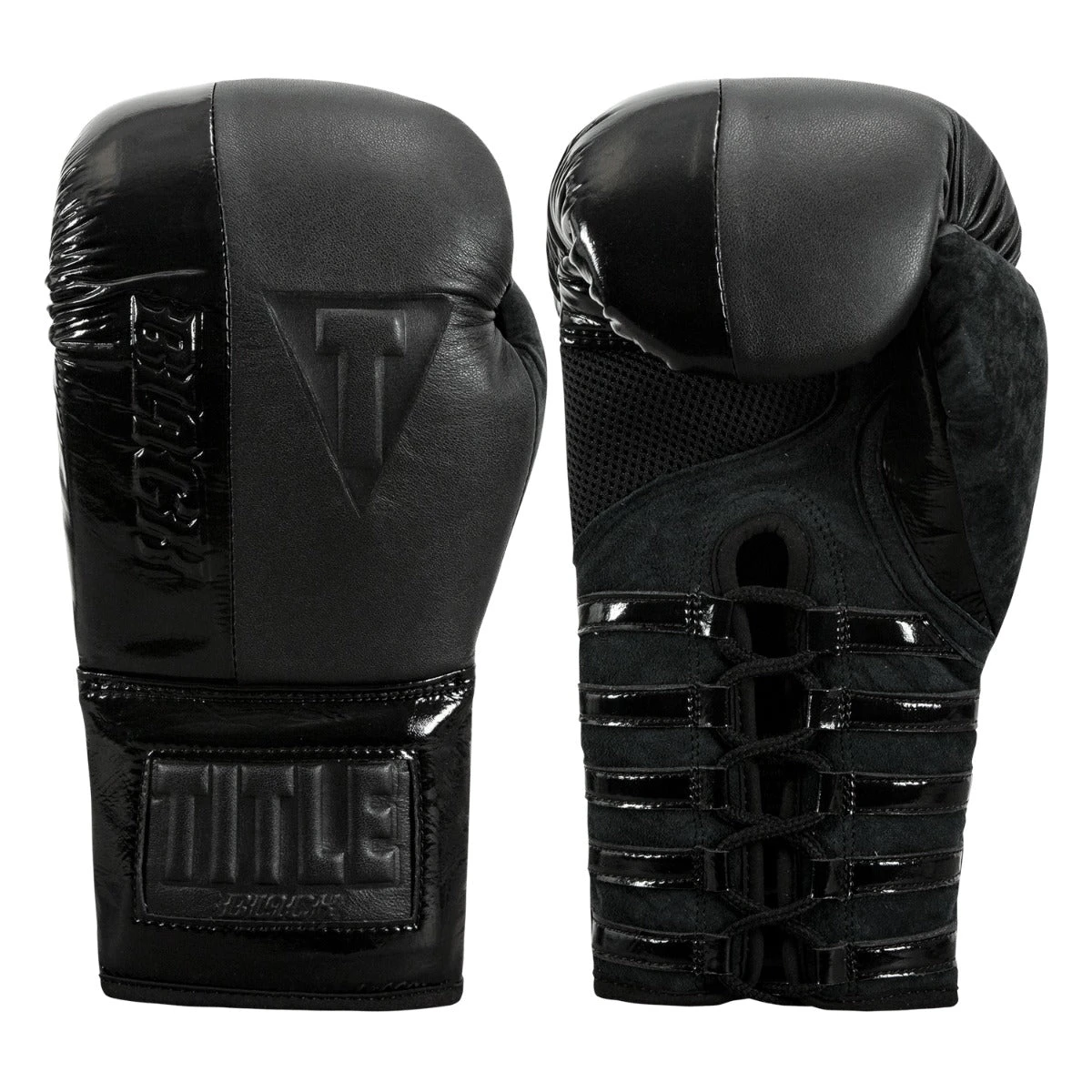 TITLE Black Blast Lace Training Gloves 1 TITLE Black Blast Lace Training Gloves