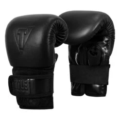 TITLE Black Old School Leather Pro Bag Gloves -ADIDAS || Nike Sales bktbg 002
