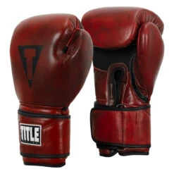 TITLE Boxing Blood Red Leather Bag Gloves -ADIDAS || Nike Sales brbg rd 002 1 4