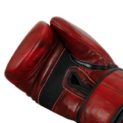 TITLE Boxing Blood Red Leather Bag Gloves -ADIDAS || Nike Sales brbg rd 005 4