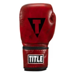 TITLE Boxing Blood Red Leather Training Gloves -ADIDAS || Nike Sales brtg rd 003