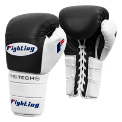 Fighting Tri-Tech Tenacious Lace Training Gloves -ADIDAS || Nike Sales fs3ttgl bk wh 002