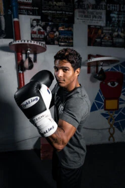 Fighting Tri-Tech Tenacious Lace Training Gloves -ADIDAS || Nike Sales fs3ttgl bk wh