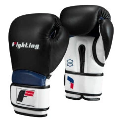 Fighting Ferocity Leather Training Gloves -ADIDAS || Nike Sales ftgtg bk wh bl 2 2