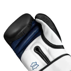 Fighting Ferocity Leather Training Gloves -ADIDAS || Nike Sales ftgtg bk wh bl 5 2
