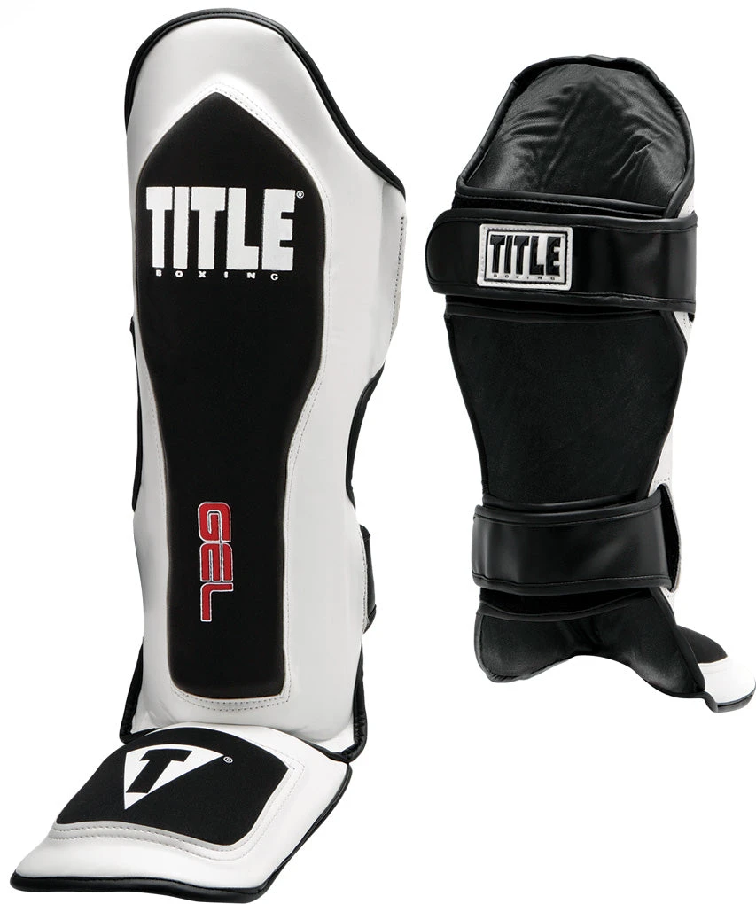 TITLE Boxing Gel Elite Pro Shin & Instep Guards 1 TITLE Boxing Gel Elite Pro Shin & Instep Guards