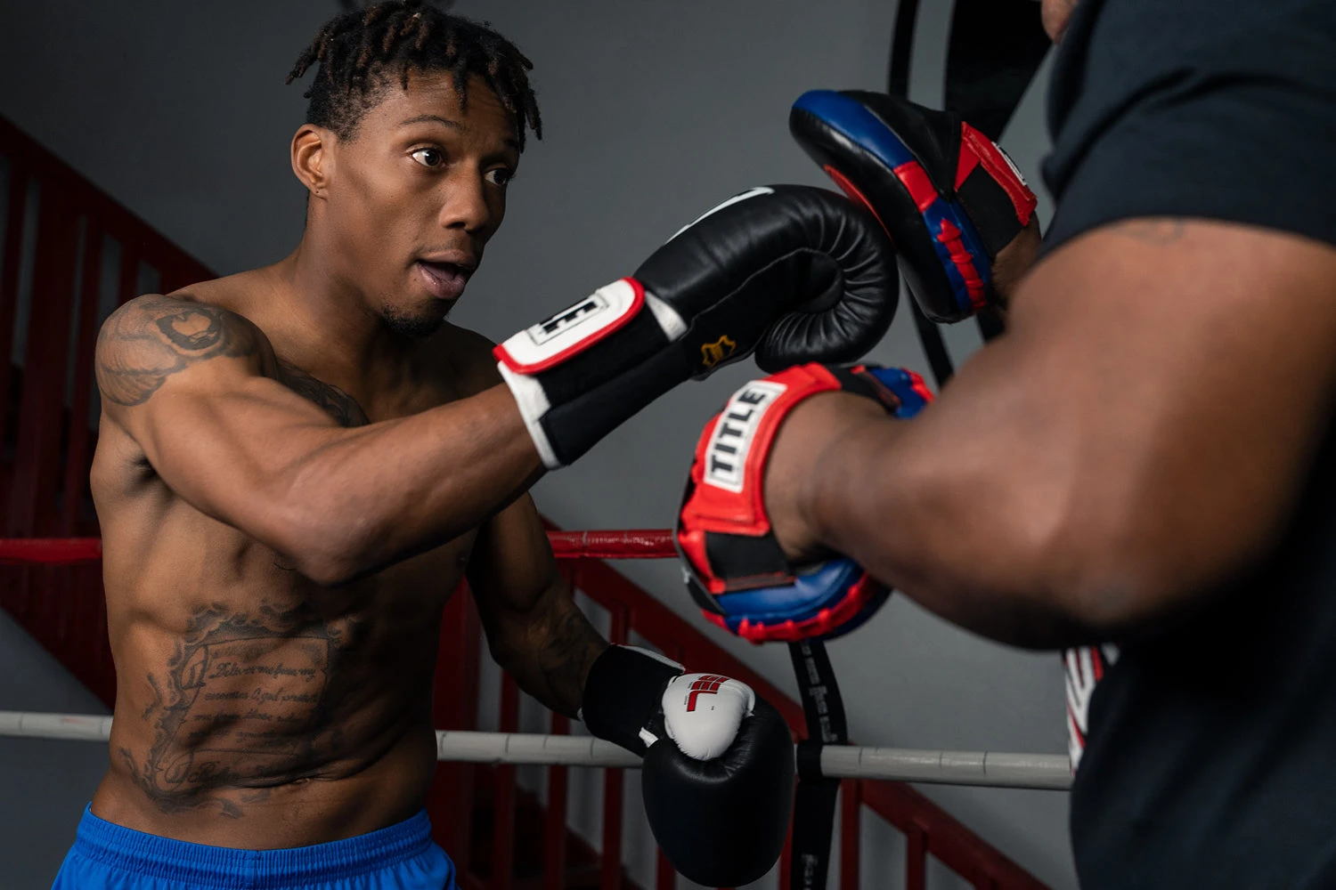 TITLE Boxing Gel World Elastic Training Gloves 9 TITLE Boxing Gel World Elastic Training Gloves - Image 9