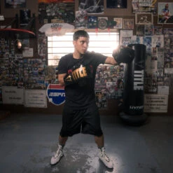 TITLE Boxing Inferno Intensity Lace Training Gloves -ADIDAS || Nike Sales itgli ace bk gd 3 1