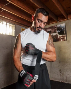 TITLE Boxing Defender Sublimated Glove Wraps -ADIDAS || Nike Sales ksgw bk rd 2 1