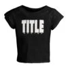 TITLE Boxing Raglan Crop Top