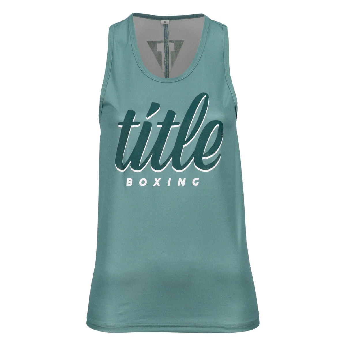 TITLE Boxing Script Racerback Women's Tank 1 TITLE Boxing Script Racerback Women's Tank
