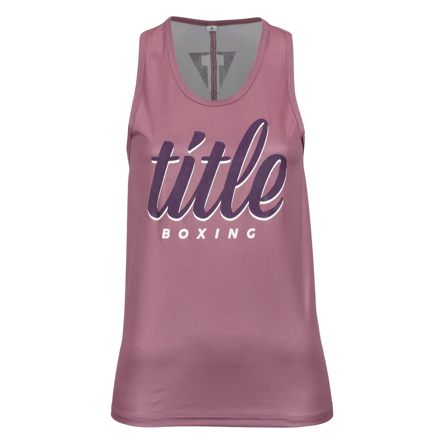 TITLE Boxing Script Racerback Women's Tank 4 TITLE Boxing Script Racerback Women's Tank - Image 4