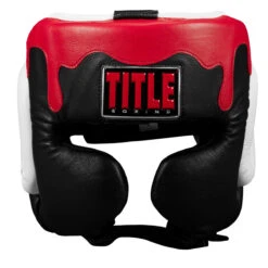 TITLE Boxing Gel Lava Leather Series Headgear -ADIDAS || Nike Sales mlvlhg bk wh rd 2 1