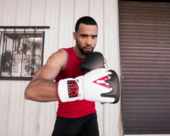 TITLE Boxing Gel Lava Leather Series Sparring Gloves -ADIDAS || Nike Sales mlvlsg wh rd bk 4