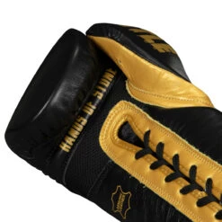 TITLE Boxing Roberto Duran Leather Sparring Gloves -ADIDAS || Nike Sales rdsg bk gd 05