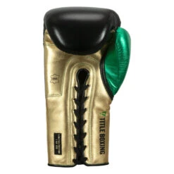 WBC By TITLE Boxing Green Belt Sparring Gloves -ADIDAS || Nike Sales wgbsg bk gd gn 4 1