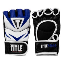 TITLE MMA Command Pro Fight Gloves -ADIDAS || Nike Sales xmcpfg bl wh 001 1