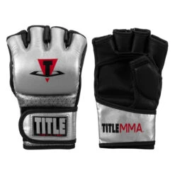TITLE MMA Menace Metallic Training Gloves -ADIDAS || Nike Sales xmmtg sv bk 001 1